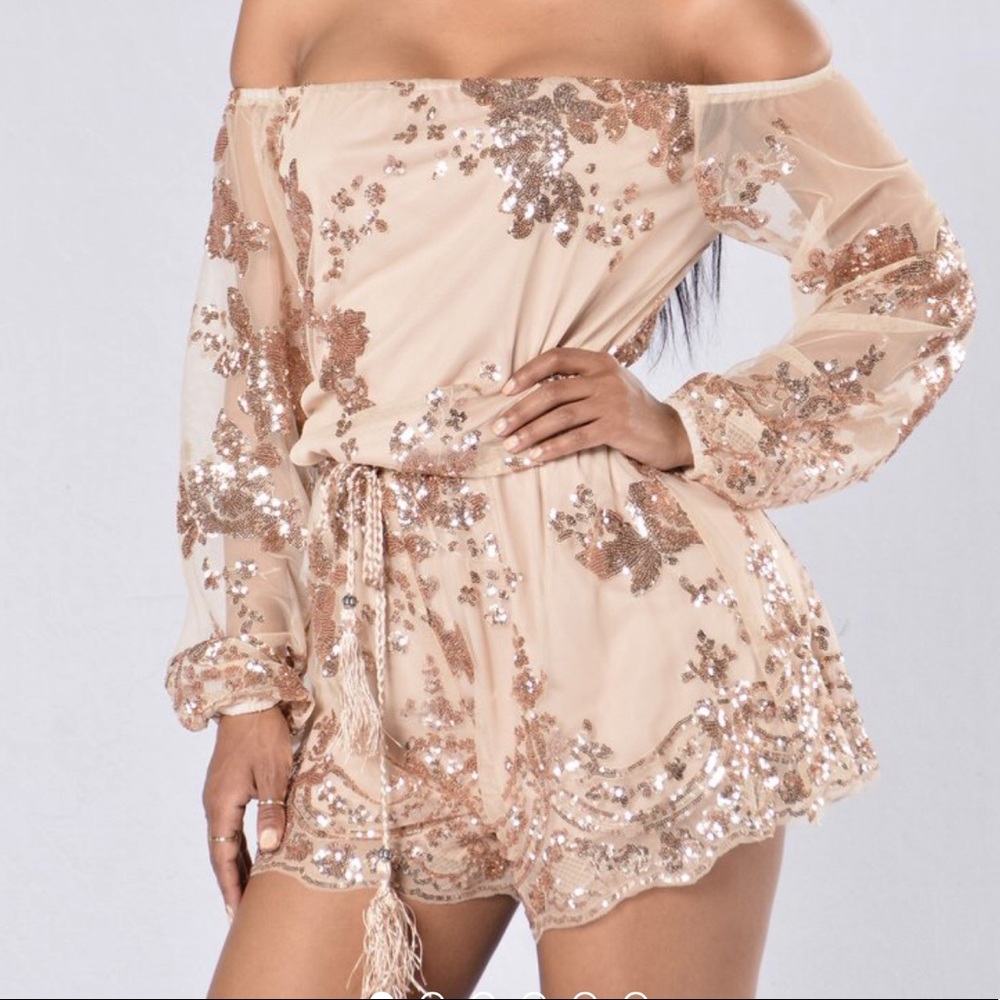 COPY - Rose gold romper